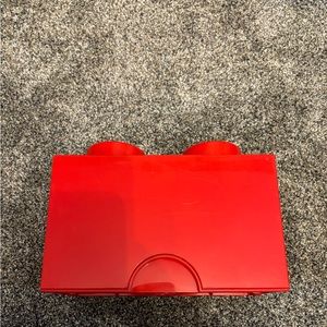 Red Lego storage container